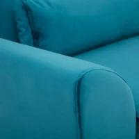 Canapé Scandinave 3 Places En Tissu Velours Bleu Pétrole Et Bois Clair EKTOR -Boutique Miliboo canape scandinave 3 places en tissu velours bleu petrole et bois clair ektor 46518 5d41af9b27498 1200 675