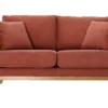 Canapé Scandinave Déhoussable 2 Places En Tissu Effet Velours Texturé Terracotta Et Bois Clair OSLO -Boutique Miliboo canape scandinave dehoussable 2 places en tissu effet velours texture terracotta et bois clair oslo 51802 62bc0a854e2f0 1200 675
