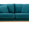 Canapé Scandinave Déhoussable 2 Places En Tissu Velours Bleu Pétrole Et Bois Clair OSLO -Boutique Miliboo canape scandinave dehoussable 2 places en tissu velours bleu petrole et bois clair oslo 48092 5efc911888785 1200 675
