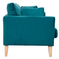 Canapé Scandinave Déhoussable 2 Places En Tissu Velours Bleu Pétrole Et Bois Clair OSLO -Boutique Miliboo canape scandinave dehoussable 2 places en tissu velours bleu petrole et bois clair oslo 48092 5efc911b65a53 1200 675