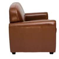 Canapé Vintage 2 Places Marron Et Bois Noir CLUB -Boutique Miliboo canape vintage 2 places marron et bois noir club 49656 6138ab152bab3 1200 675