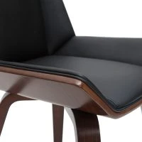 Chaise Design Noir Et Bois Foncé Noyer MELKIOR -Boutique Miliboo chaise design noir et bois fonce noyer melkior 48115 5f10304a273ba 1200 675