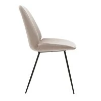 Chaise En Toissu Velours Taupe Et Métal Noir (lot De 2) KAOLY -Boutique Miliboo chaise en toissu velours taupe et metal noir lot de 2 kaoly 51941 62d5501b4ca95 1200 675