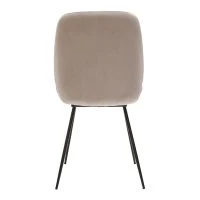 Chaise En Toissu Velours Taupe Et Métal Noir (lot De 2) KAOLY -Boutique Miliboo chaise en toissu velours taupe et metal noir lot de 2 kaoly 51941 62d5506470a46 1200 675