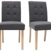 Chaises Capitonnées En Tissu Gris Foncé Et Bois Clair Massif (lot De 2) ESTER -Boutique Miliboo chaises capitonnees en tissu gris fonce et bois clair massif lot de 2 ester 42147 5cada58da8b02 1200 675