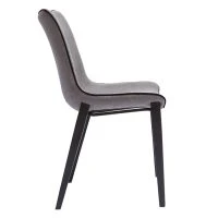 Chaises Design En Tissu Effet Velours Gris Et Métal Noir (lot De 2) BLAZE -Boutique Miliboo chaises design en tissu effet velours gris et metal noir lot de 2 blaze 50395 61a0bb3e50651 1200 675