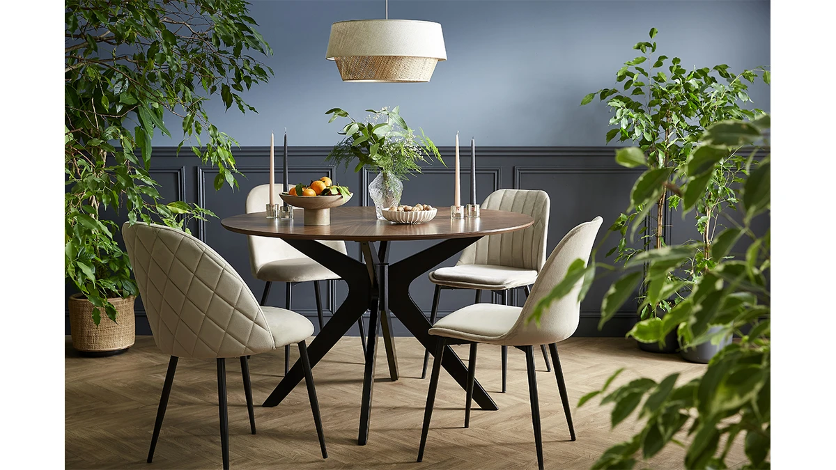 Chaises Design En Tissu Gris Foncé Et Métal Noir (lot De 2) FUSE 10 Chaises Design En Tissu Gris Foncé Et Métal Noir (lot De 2) FUSE – Image 8