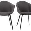 Chaises Design En Tissu Gris Foncé Et Métal Noir (lot De 2) TAYA -Boutique Miliboo chaises design en tissu gris fonce et metal noir lot de 2 taya 48900 60341b64a763a 1200 675