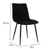 Chaises Design En Tissu Velours Noir Et Métal Noir (lot De 2) PUMPKIN -Boutique Miliboo chaises design en tissu velours noir et metal noir lot de 2 pumpkin 52675 6399899a59fbe 1200 675