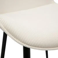 Chaises Design En Tisu Velours Côtelé Beige Et Métal Noir (lot De 2) ADDICT -Boutique Miliboo chaises design en tisu velours cotele beige et metal noir lot de 2 addict 52090 62c5a2d5e98cf 1200 675