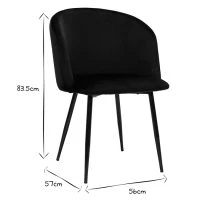 Chaises Design En Velours Noir (lot De 2) VANITY -Boutique Miliboo chaises design en velours noir lot de 2 vanity 51883 62c75589e4952 1200 675