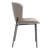 Chaises Design En Velours Taupe Et Métal Noir (lot De 2) SAIGA -Boutique Miliboo chaises design en velours taupe et metal noir lot de 2 saiga 52680 63bfc420acb81 1200 675