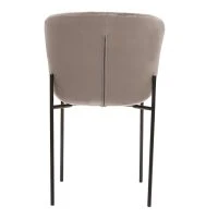 Chaises Design En Velours Taupe Et Métal Noir (lot De 2) SAIGA -Boutique Miliboo chaises design en velours taupe et metal noir lot de 2 saiga 52680 63bfc42293ffa 1200 675