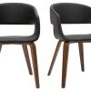 Chaises Design Noir Et Bois Foncé Noyer (lot De 2) SLAM -Boutique Miliboo chaises design noir et bois fonce noyer lot de 2 slam 52965 6304cf752d284 1200 675