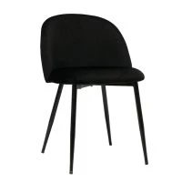 Chaises Design Noires En Tissu Velours Et Métal (lot De 2) CELESTE -Boutique Miliboo chaises design noires en tissu velours et metal lot de 2 celeste 51893 62bda94bc8801 1200 675