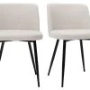 Chaises En Tissu Effet Velours Texturé Beige Et Métal Noir (lot De 2) MONTI -Boutique Miliboo chaises en tissu effet velours texture beige et metal noir lot de 2 monti 51875 62beba695a877 1200 675