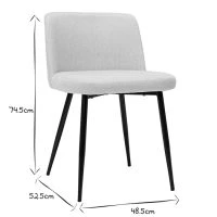 Chaises En Tissu Effet Velours Texturé Beige Et Métal Noir (lot De 2) MONTI -Boutique Miliboo chaises en tissu effet velours texture beige et metal noir lot de 2 monti 51875 62bebac98b047 1200 675