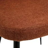 Chaises En Tissu Effet Velours Texturé Terre Brûlée Et Métal Noir (lot De 2) MONTI -Boutique Miliboo chaises en tissu effet velours texture terre brulee et metal noir lot de 2 monti 51876 62bebfa20ad3f 1200 675