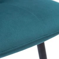 Chaises En Tissu Velours Gaufré Bleu Pétrole Et Métal Noir (lot De 2) ESCAPE -Boutique Miliboo chaises en tissu velours gaufre bleu petrole et metal noir lot de 2 escape 50384 619e5bc69e499 1200 675
