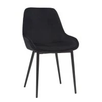 Chaises En Tissu Velours Noir Et Métal Noir (lot De 2) HOLO -Boutique Miliboo chaises en tissu velours noir et metal noir lot de 2 holo 48311 5f34eff95a868 1200 675