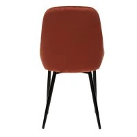 Chaises En Tissu Velours Rouge Tomette Et Métal Noir (lot De 2) HOLO -Boutique Miliboo chaises en tissu velours rouge tomette et metal noir lot de 2 holo 51845 628e2162cbbf3 1200 675