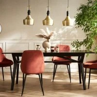 Chaises En Tissu Velours Rouge Tomette Et Métal Noir (lot De 2) HOLO -Boutique Miliboo chaises en tissu velours rouge tomette et metal noir lot de 2 holo 51845 634e75fd95a28 1200 675