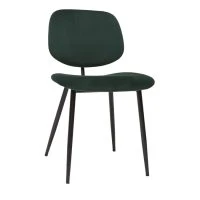 Chaises En Tissu Velours Vert Et Métal Noir (lot De 2) TOBIAS -Boutique Miliboo chaises en tissu velours vert et metal noir lot de 2 tobias 52069 62962b6280433 1200 675