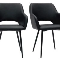 Chaises Noires (lot De 2) LAURETTE