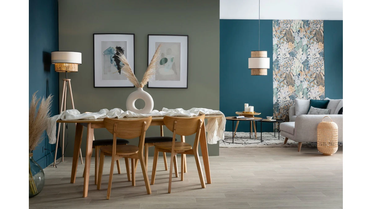 Chaises Scandinaves En Bois Clair Chêne (lot De 2) LEENA 10 Chaises Scandinaves En Bois Clair Chêne (lot De 2) LEENA – Image 8