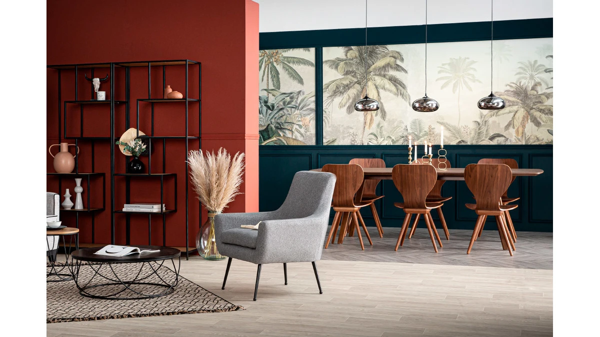 Chaises Vintage Bois Foncé Noyer (lot De 2) NORDECO 8 Chaises Vintage Bois Foncé Noyer (lot De 2) NORDECO – Image 6