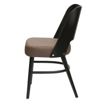 Chaises Vintage Bois Noir Et Tissu Marron (lot De 2) EDITO -Boutique Miliboo chaises vintage bois noir et tissu marron lot de 2 edito 52644 636927c157810 1200 675