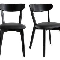 Chaises Vintage Noires (lot De 2) DOVE