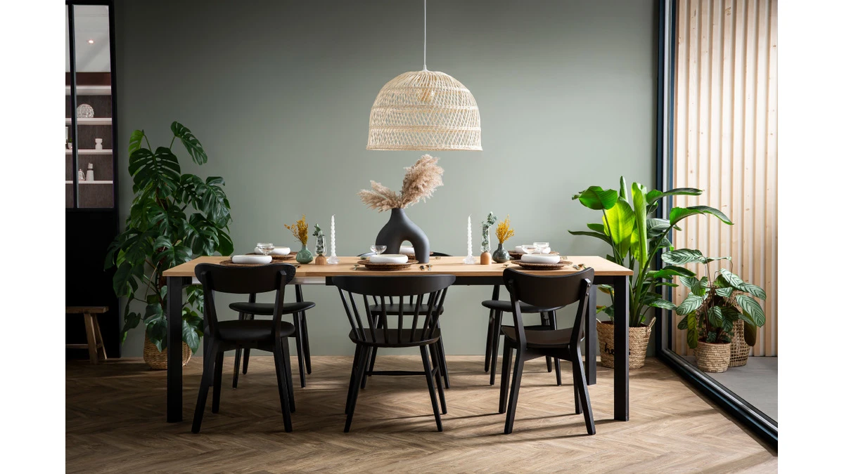 Chaises Vintage Noires (lot De 2) DOVE 9 Chaises Vintage Noires (lot De 2) DOVE – Image 7