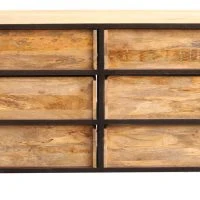 Commode Industrielle En Bois Manguier Massif Et Métal Noir 6 Tiroirs L130 Cm INDUSTRIA -Boutique Miliboo commode industrielle en bois manguier massif et metal noir 6 tiroirs l130 cm industria 32782 61b747e701bac 1200 675