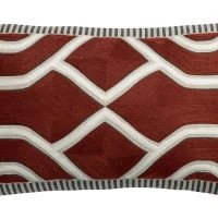 Coussin Brodé Ethnique Caramel 30 X 50 Cm YELO