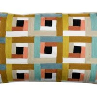 Coussin Brodé Multicolore 40 X 65 Cm PINTA