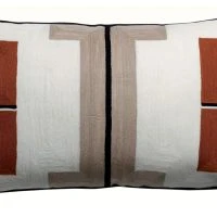 Coussin Brodé Rouge 40 X 65 Cm YOGI