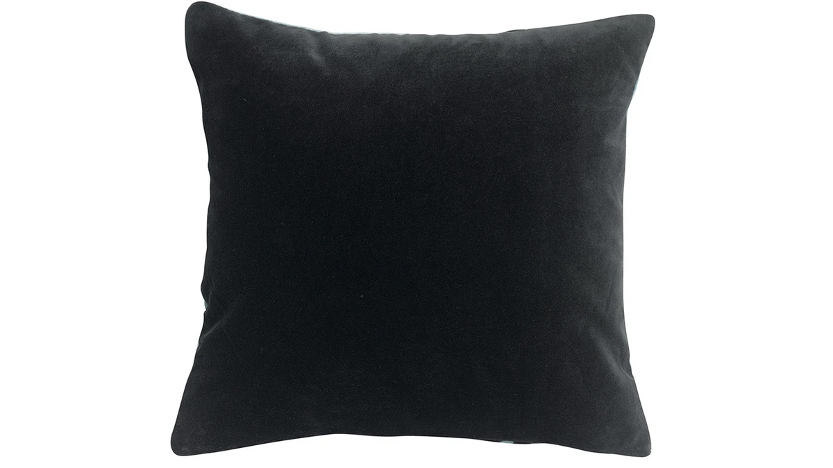 Coussin En Coton Bronze Avec Motif Noir Brodé 45 X 45 Cm CROP 4 Coussin En Coton Bronze Avec Motif Noir Brodé 45 X 45 Cm CROP – Image 2