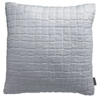 Coussin En Coton Texturé Gris Perle 45 X 45 Cm WAFLE