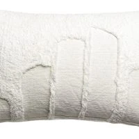 Coussin En Coton Texturé Ivoire 40 X 65 Cm SNOW
