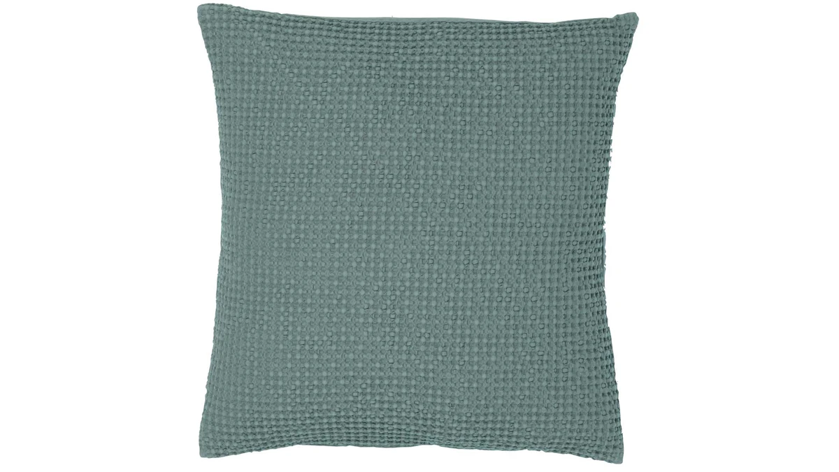 Coussin En Coton Vert Sauge 45 X 45 Cm YAM 3 Coussin En Coton Vert Sauge 45 X 45 Cm YAM