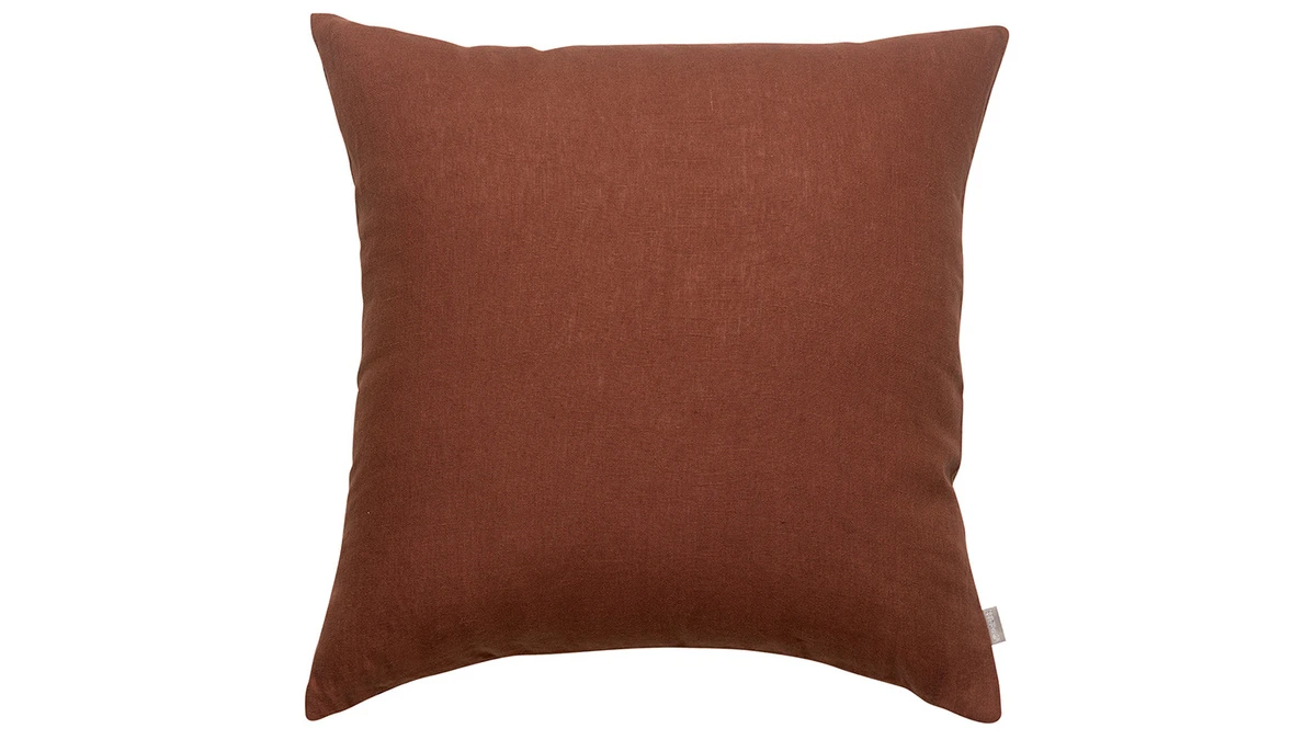 Coussin En Lin Caramel 45 X 45 Cm LINEN 3 Coussin En Lin Caramel 45 X 45 Cm LINEN
