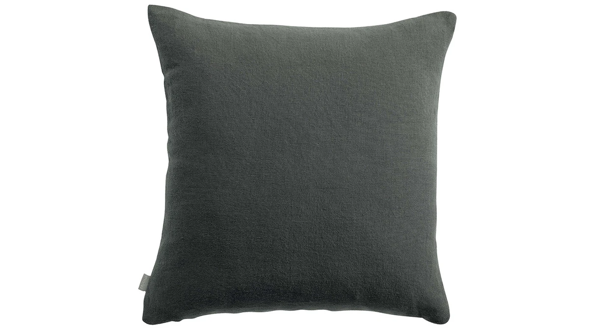 Coussin En Lin Gris Foncé 45 X 45 Cm LINEN 2 Coussin En Lin Gris Foncé 45 X 45 Cm LINEN