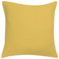 Coussin En Lin Jaune 45 X 45 Cm LINEN