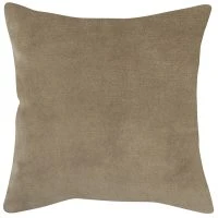 Coussin En Velours Beige 45 X 45 Cm VELUTO