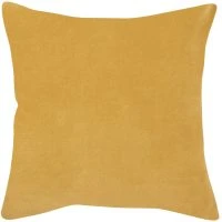 Coussin En Velours Jaune 45 X 45 Cm VELUTO