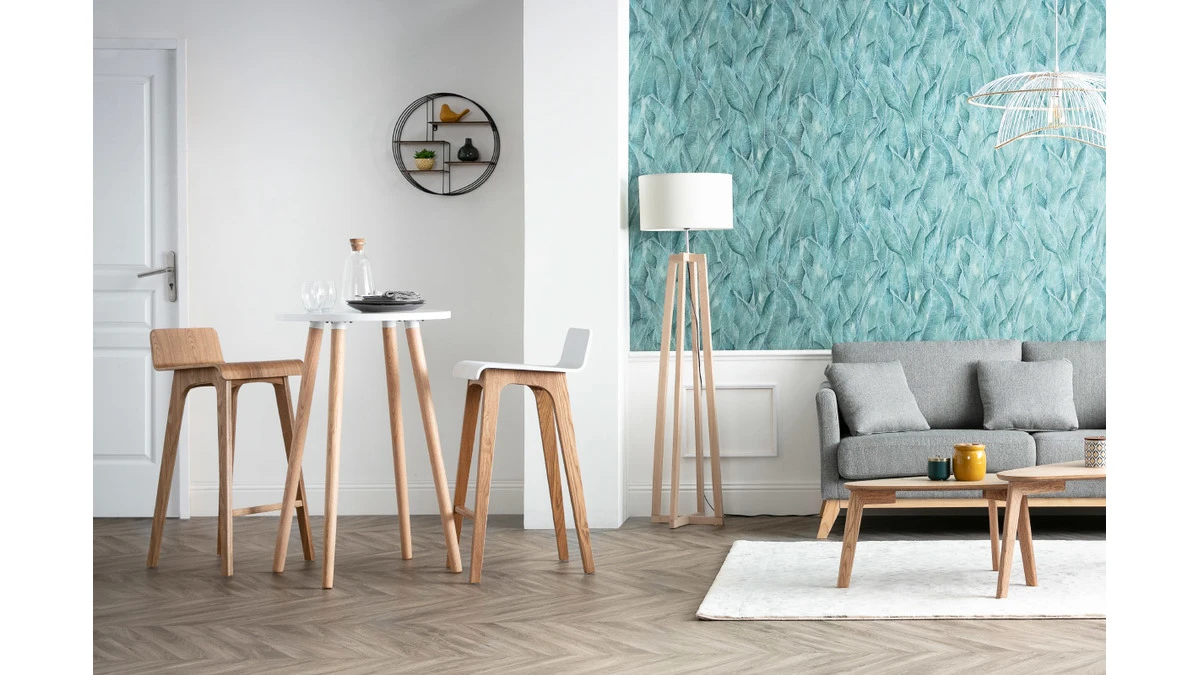 Etagère Murale Design Ronde Bois Et Métal ENSO 5 Etagère Murale Design Ronde Bois Et Métal ENSO – Image 3