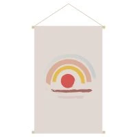 Kakemono Enfant Arc-en-ciel L40 X L60 Cm HAPPY