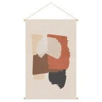 Kakemono Formes Abstraites L40 X L60 Cm SAHARA