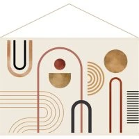 Kakemono Motifs Graphiques L120 X L80 Cm SHADKA